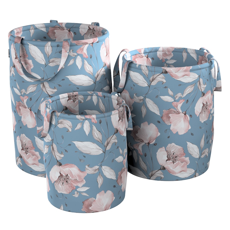 Kosz na zabawki Tobi, niebiesko-różowy, 30x40cm, Magic Collection