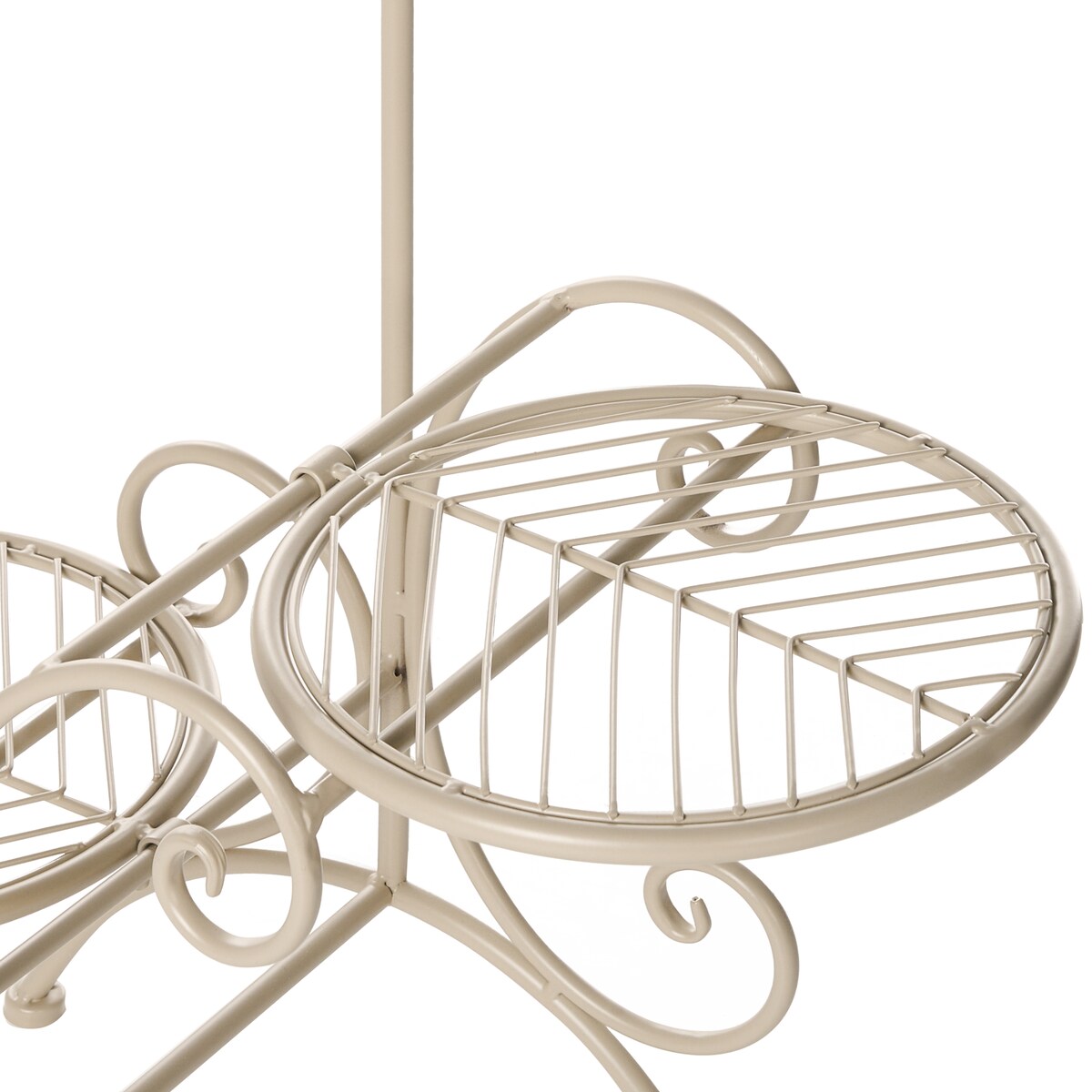 Kwietnik ASAGAO 26 cm Metal Beżowy