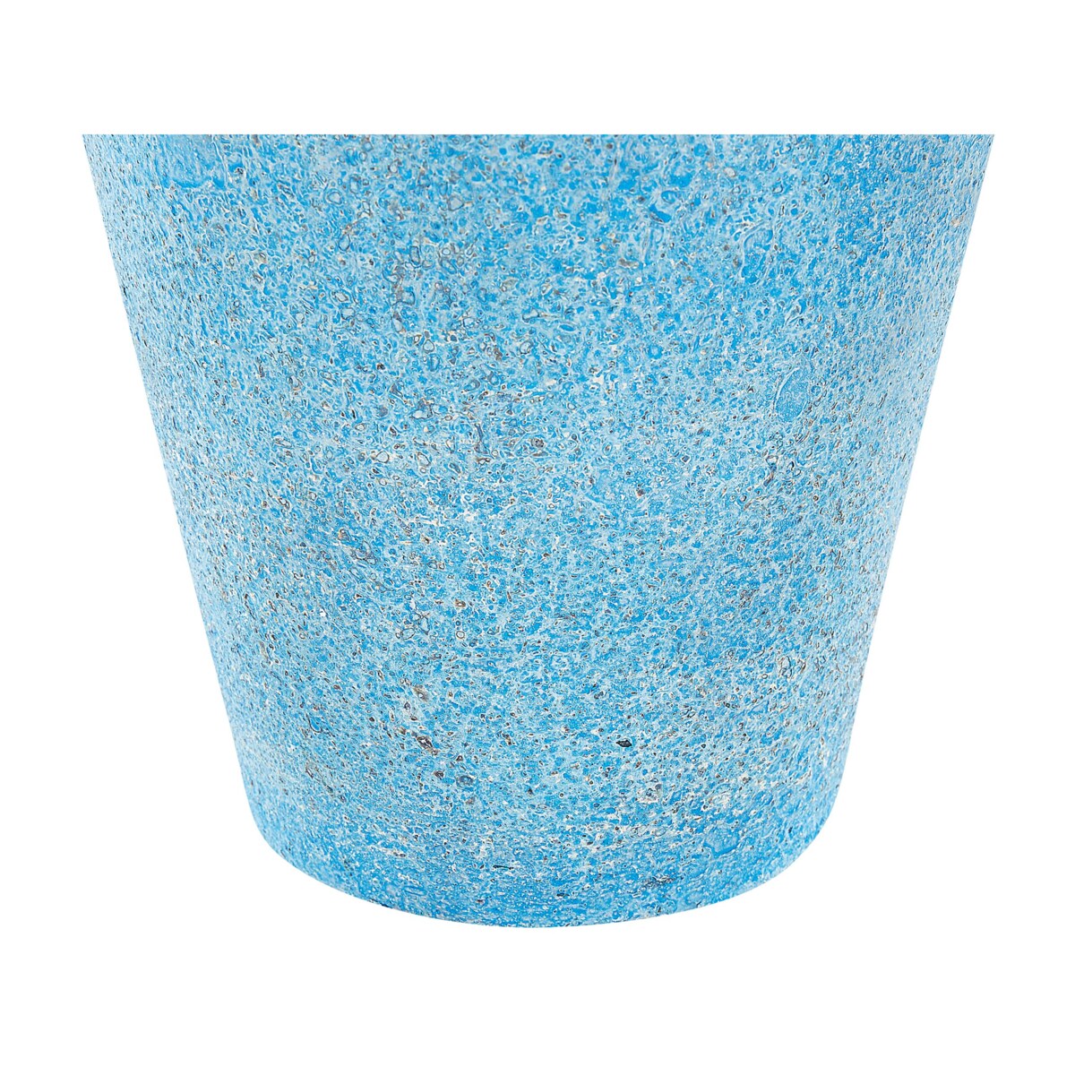 Wazon dekoracyjny z terakoty 42 cm niebieski PLATEJE