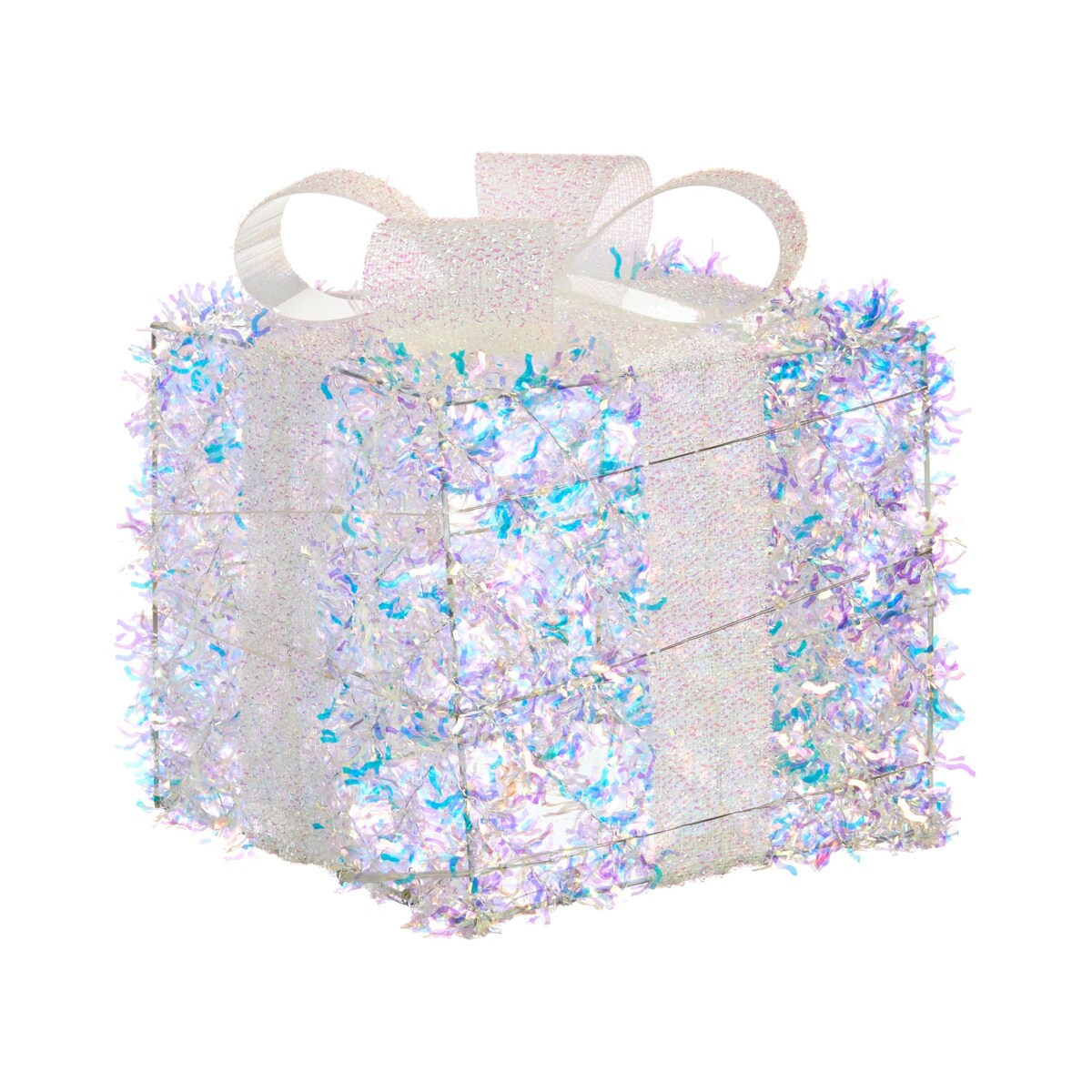 Zestaw 3 dekoracji świątecznych LED HALLANGEN Prezenty świąteczne 20/25/30 cm Kolorowy