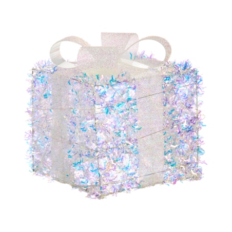 Zestaw 3 dekoracji świątecznych LED HALLANGEN Prezenty świąteczne 20/25/30 cm Kolorowy