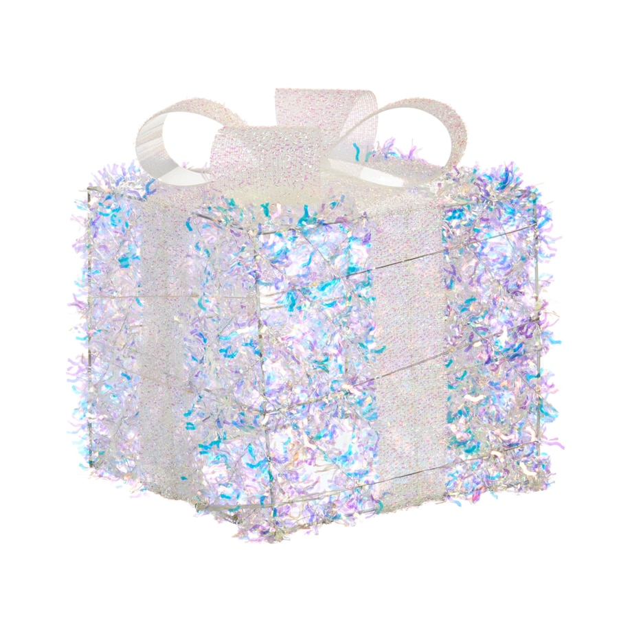 Zestaw 3 dekoracji świątecznych LED HALLANGEN Prezenty świąteczne 20/25/30 cm Kolorowy