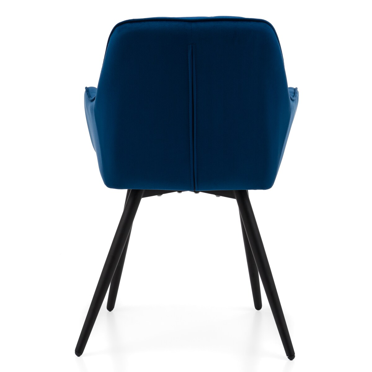 Krzesło tapicerowane COLIN aksamit velvet welur do salonu jadalni granatowy
