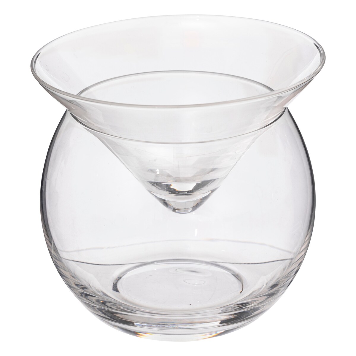 Kieliszki do koktajli z podstawką bez nóżki, 4 szklanki