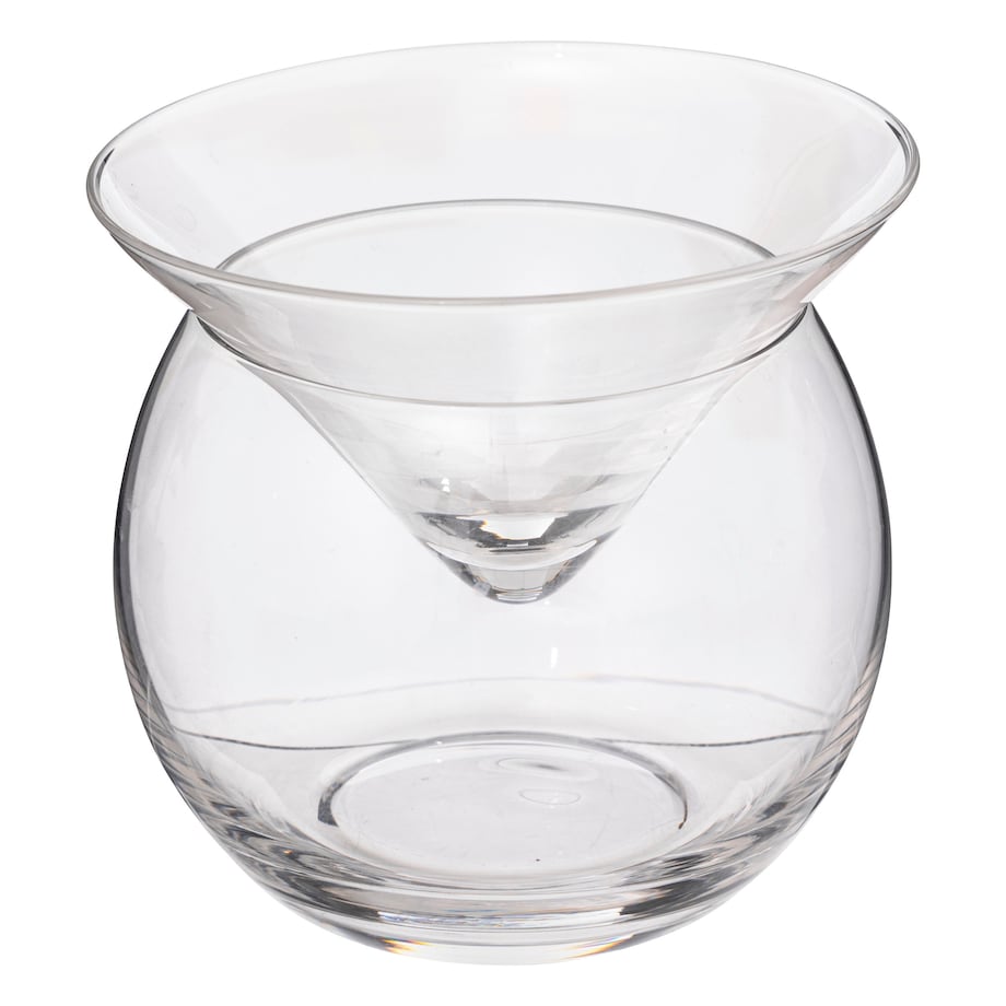 Kieliszki do koktajli z podstawką bez nóżki, 4 szklanki