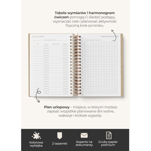 Planner Tygodniowy 2026 na spirali – Amaranth