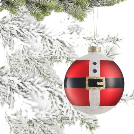 VILLA ITALIA Bombka szklana BRZUCH MIKOŁAJA 8 cm