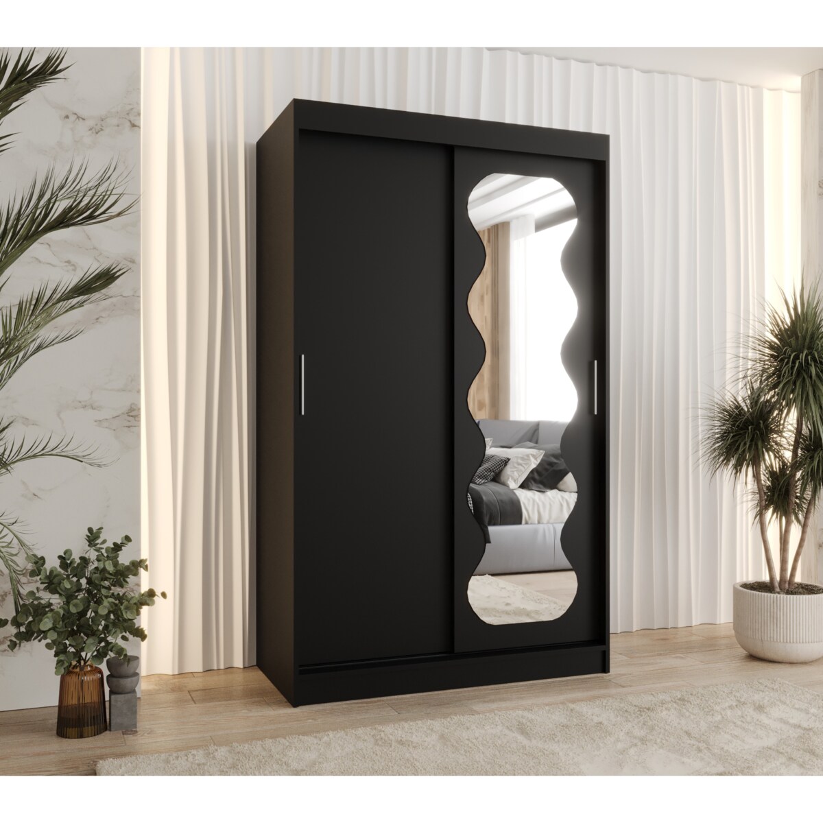 Szafa przesuwna SPOTI 120 czarny