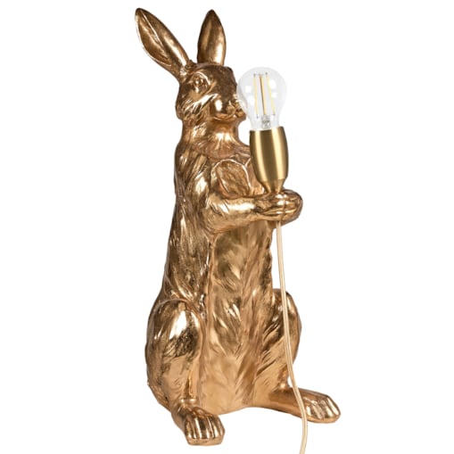 Lampa stołowa Królik BUGS Złoty
