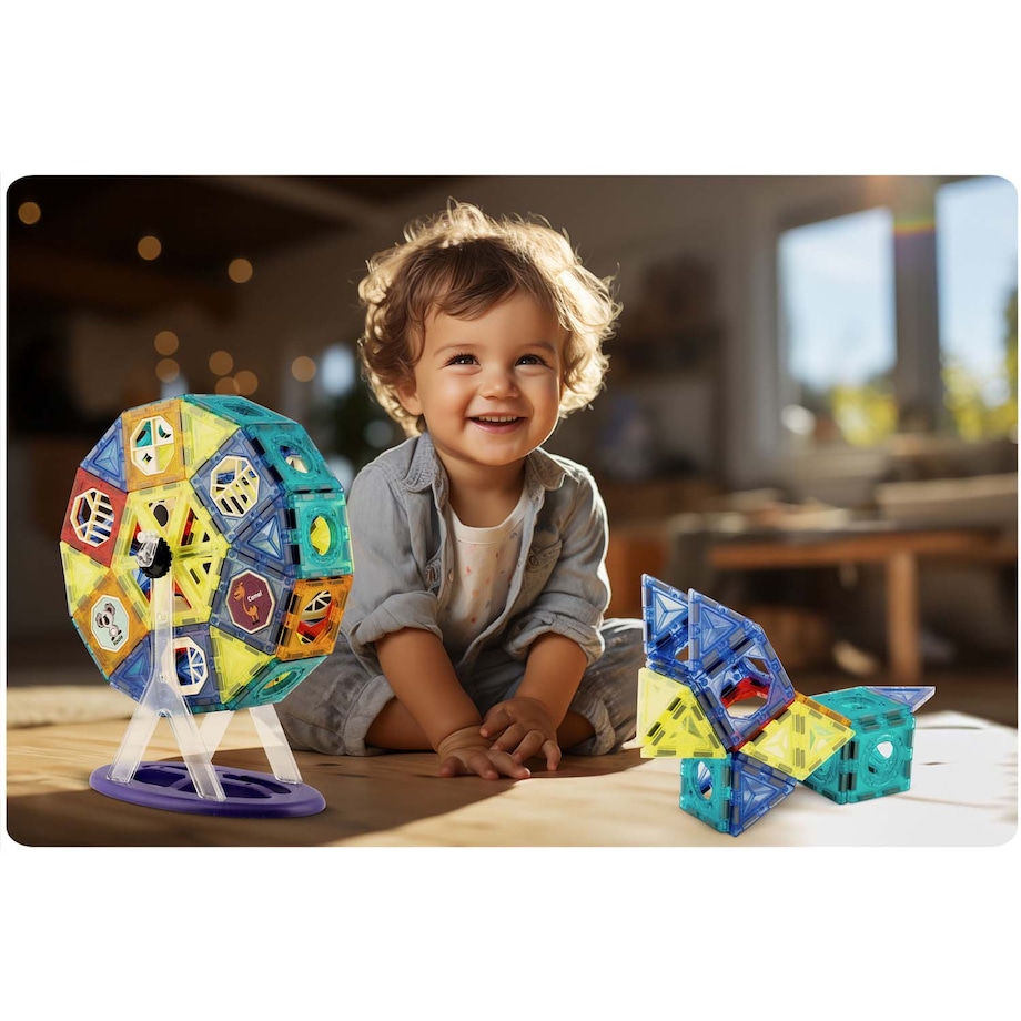 Klocki magnetyczne karuzela konstrukcyjne 3d Ricokids