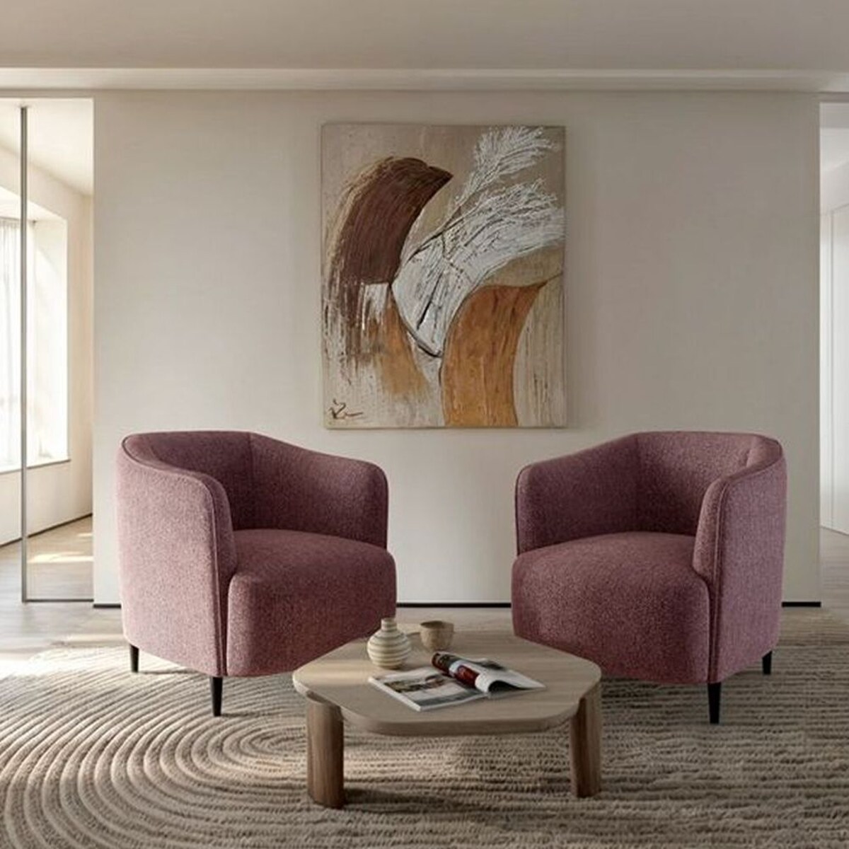 Galbe Fotel - Różowy