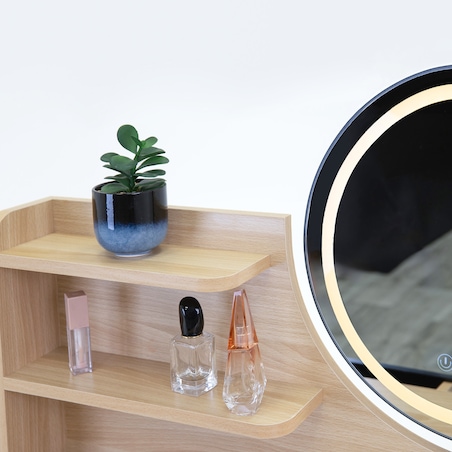 Toaletka kosmetyczna z lustrem LED SCANDI skandynawska