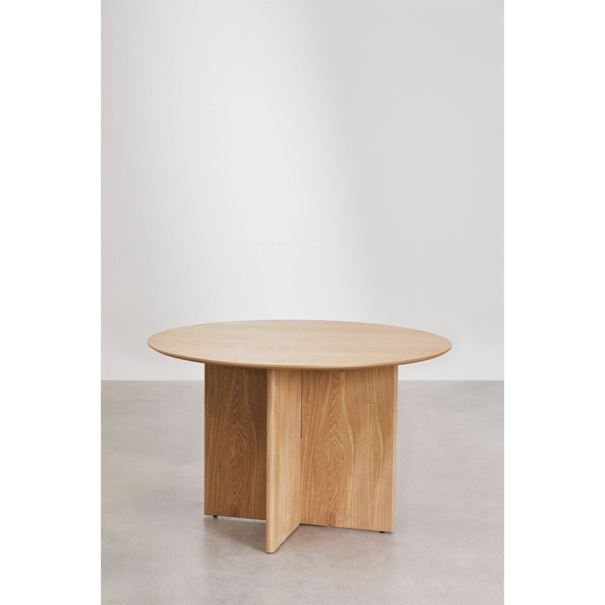 Okrągły stół jadalniany z MDF Ø120 cm Saonara naturalny