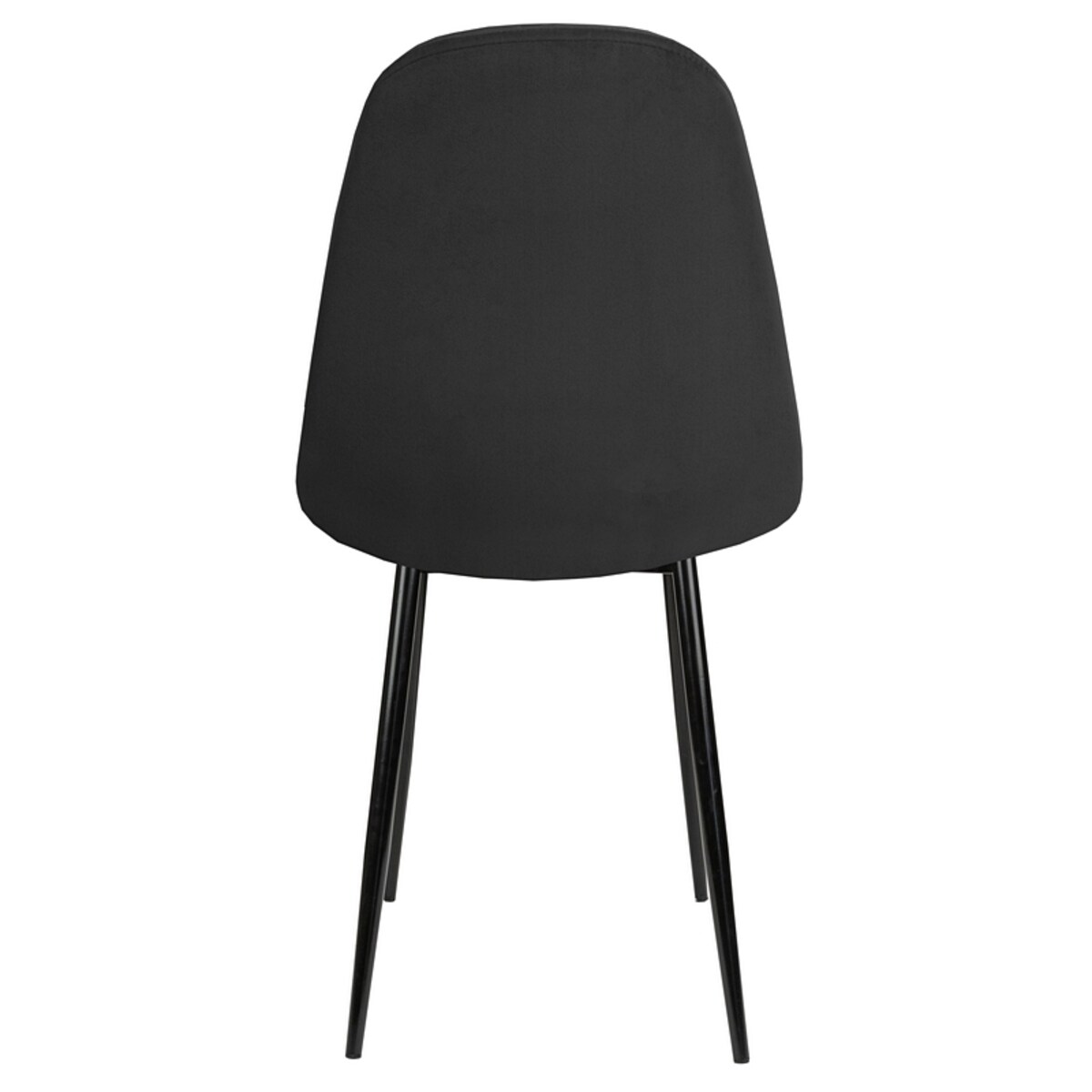Krzesło tapicerowane czarne welurowe nowoczesne pikowane