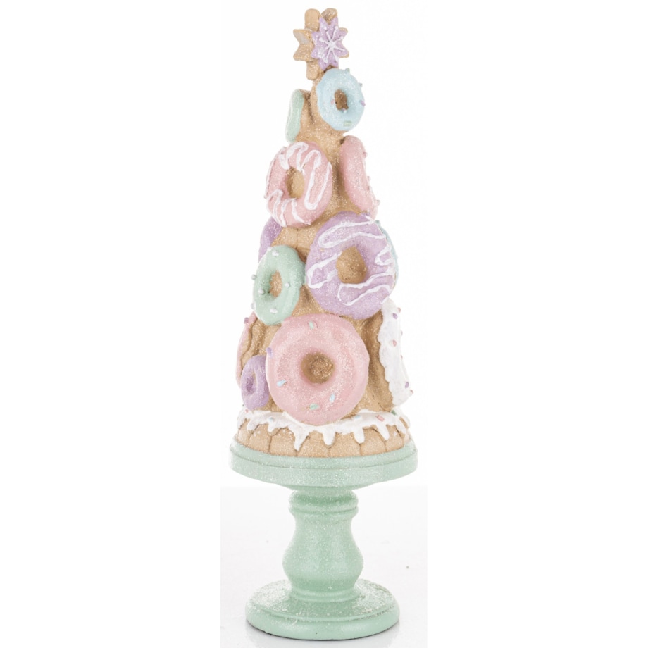 Dekoracja - choinka z ciasteczkami 31x9,5x9,5 cm DONATS