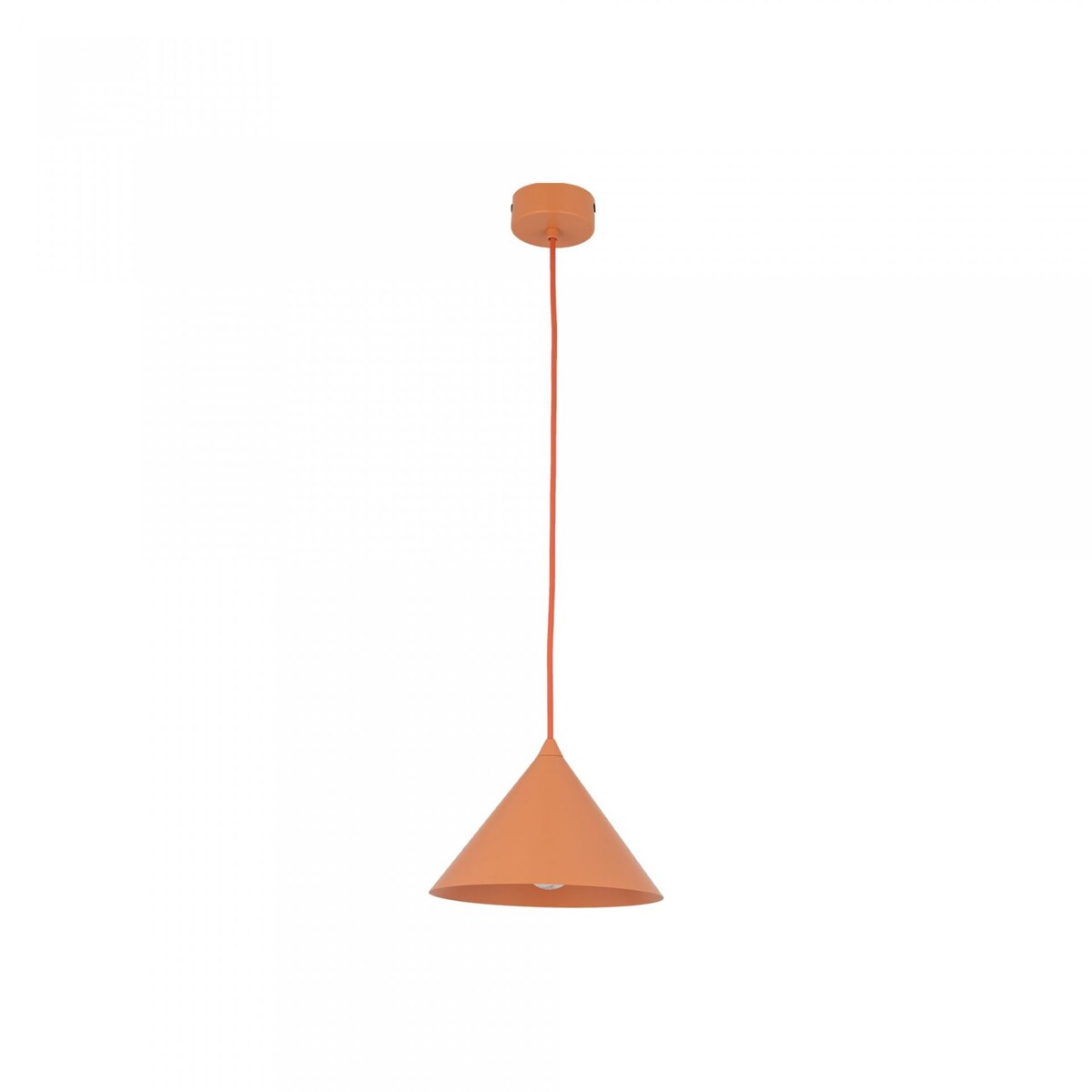 Lampa wisząca TK Lighting CONO S 11383 beżowa Sabia, metalowa, 1xE27, regulowana wysokość 155 cm