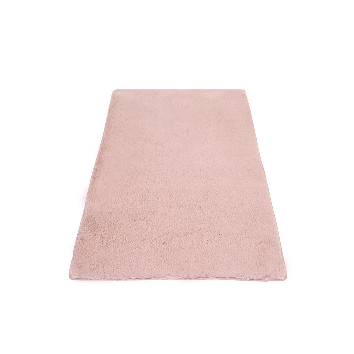 Dywanik łazienkowy Rabbit Pudrowy róż Futro Królika Topila Maty antypoślizgowy 120x170
