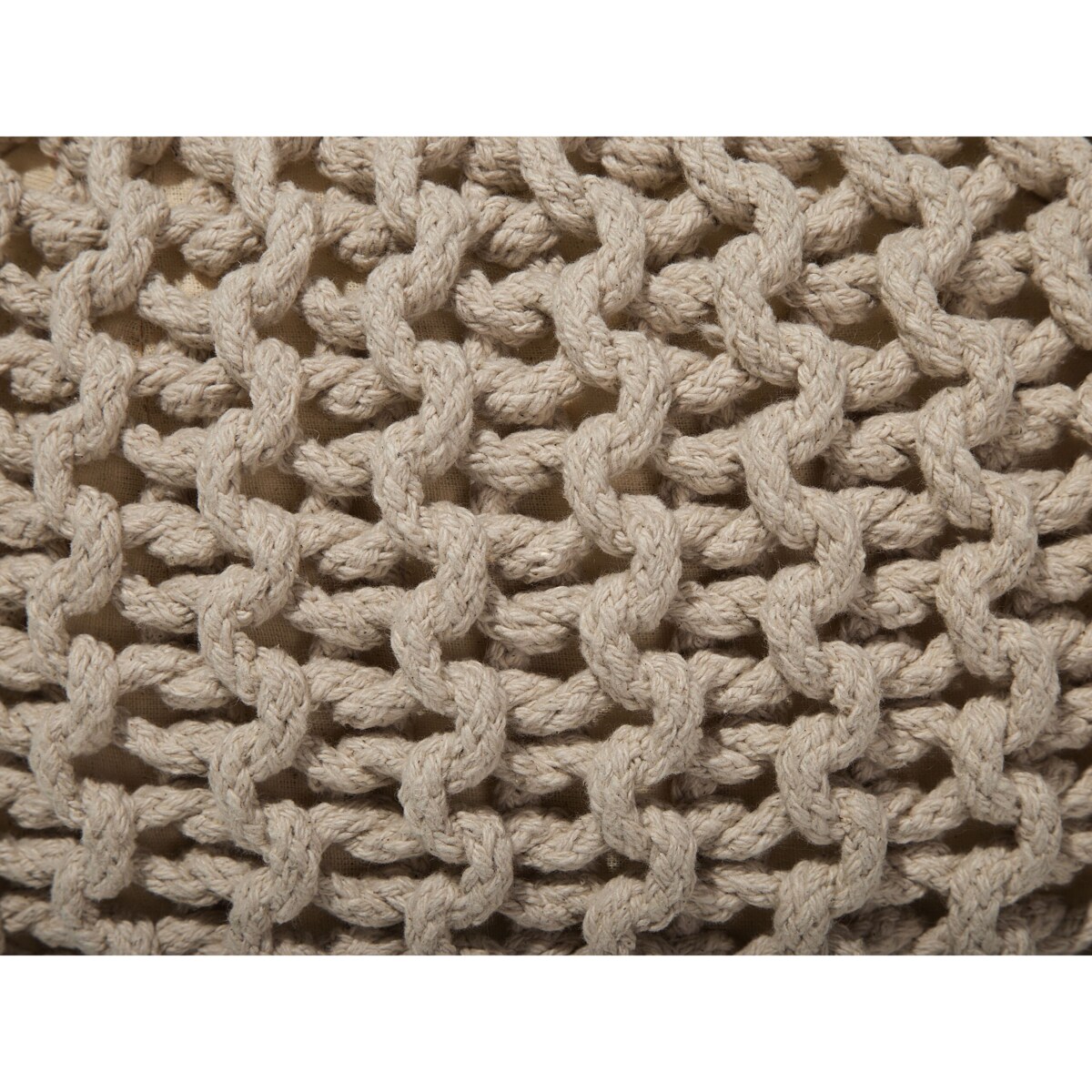 Puf 50 x 35 cm beżowy CONRAD