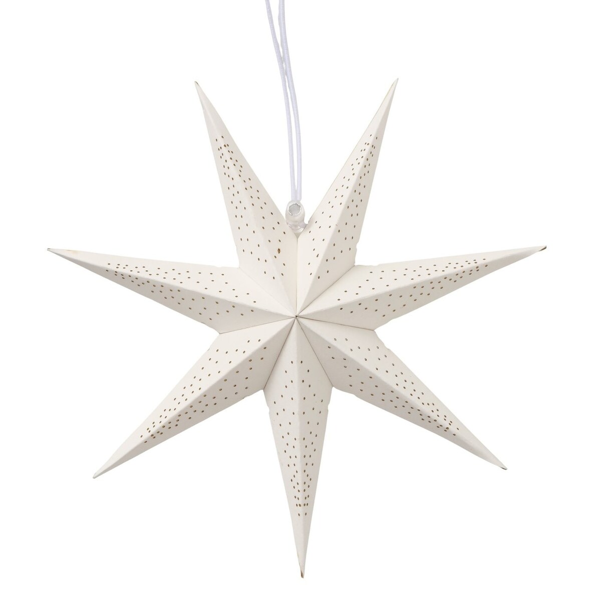 Ozdoba - gwiazda bambusowa Ø 20 x 7 cm SAKANNA biała small