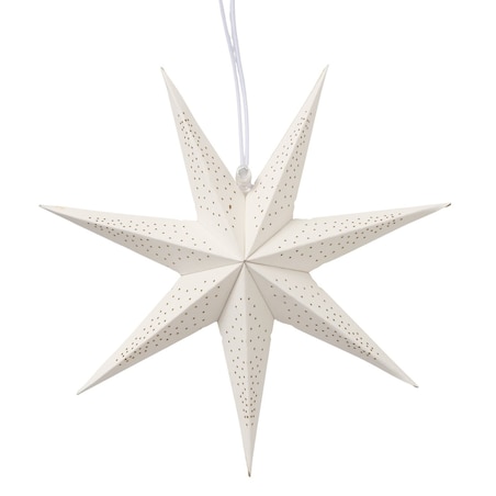 Ozdoba - gwiazda bambusowa Ø 20 x 7 cm SAKANNA biała small
