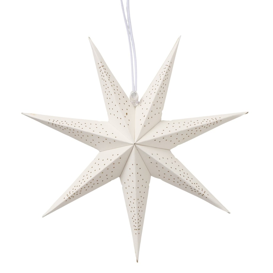 Ozdoba - gwiazda bambusowa Ø 20 x 7 cm SAKANNA biała small