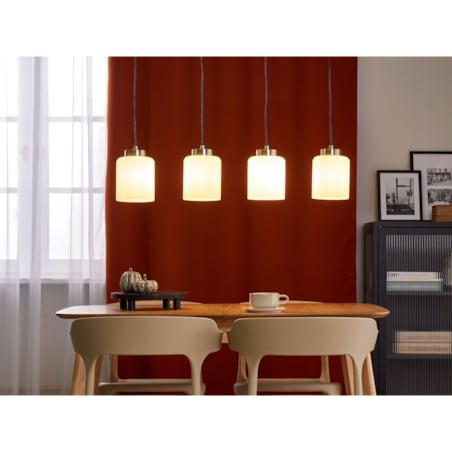 Lampa wisząca 4-punktowa metalowa mosiężna CAUDELO