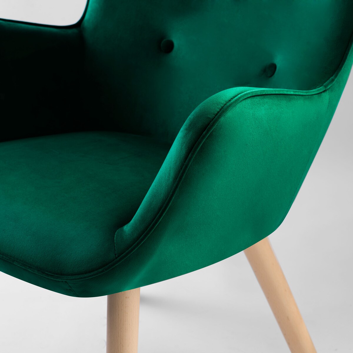 Fotel USZAK z podnóżkiem i poduszką Sofotel zielony