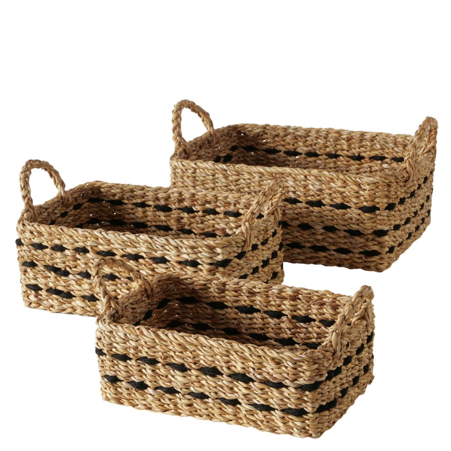 Zestaw koszy plecionych BOKAR, 3 szt.