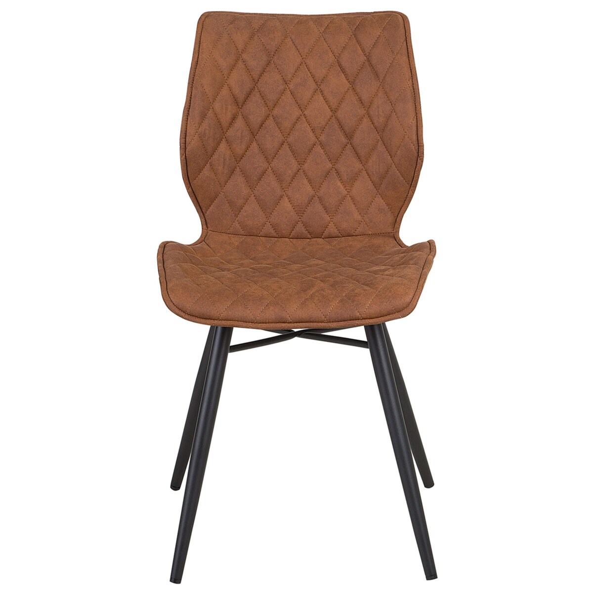 Zestaw 2 krzeseł do jadalni LISLE Złoty brąz