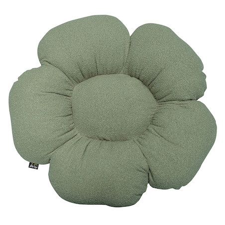 Poduszka kwiatek Mia XXL, zielony, 100 cm, Boucle
