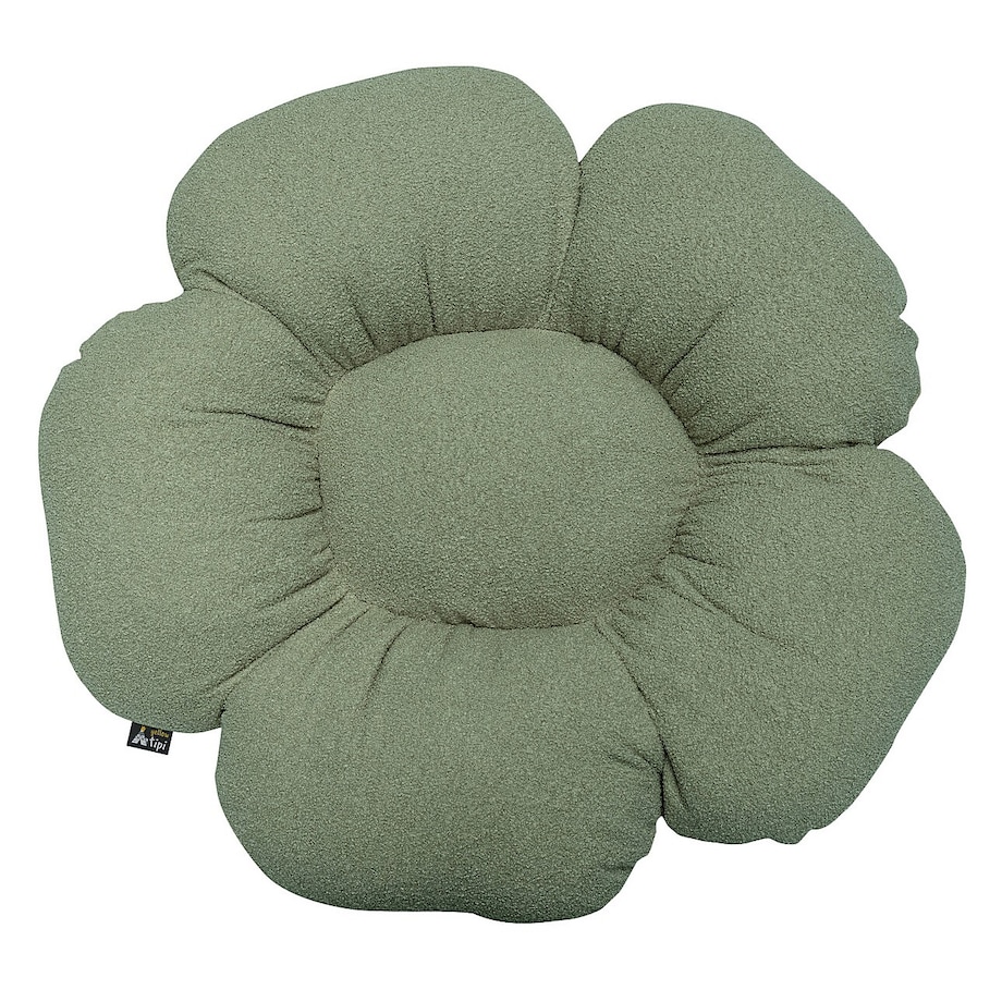 Poduszka kwiatek Mia XXL, zielony, 100 cm, Boucle