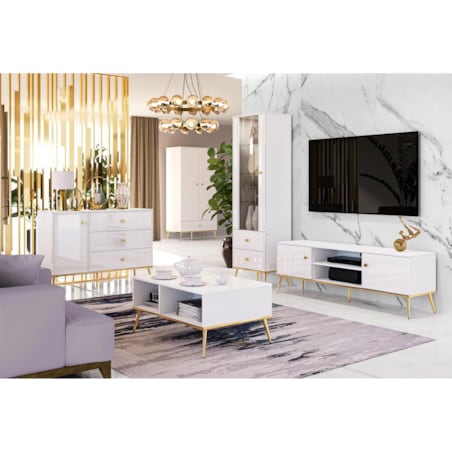 Szafa GALENA 2D biały połysk