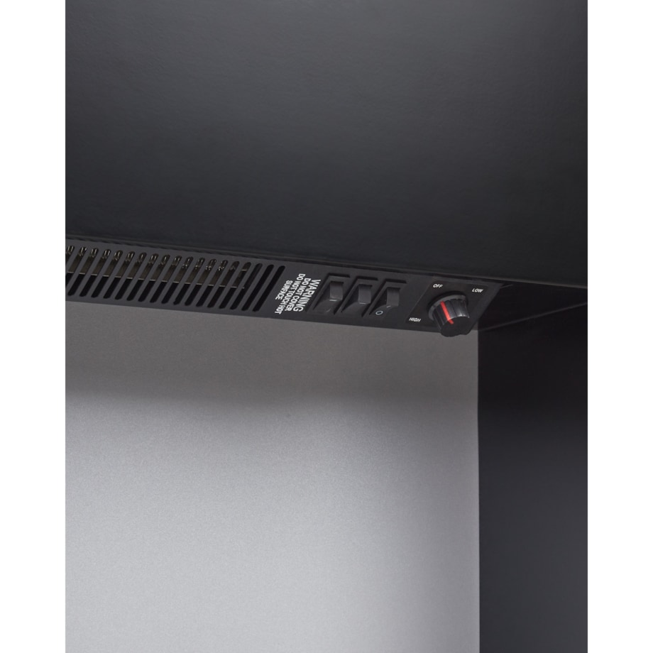 Kominek elektryczny z funkcją grzania DJURAB Czarny