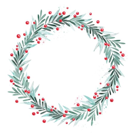 Bieżnik - Świąteczny wieniec - 40x220