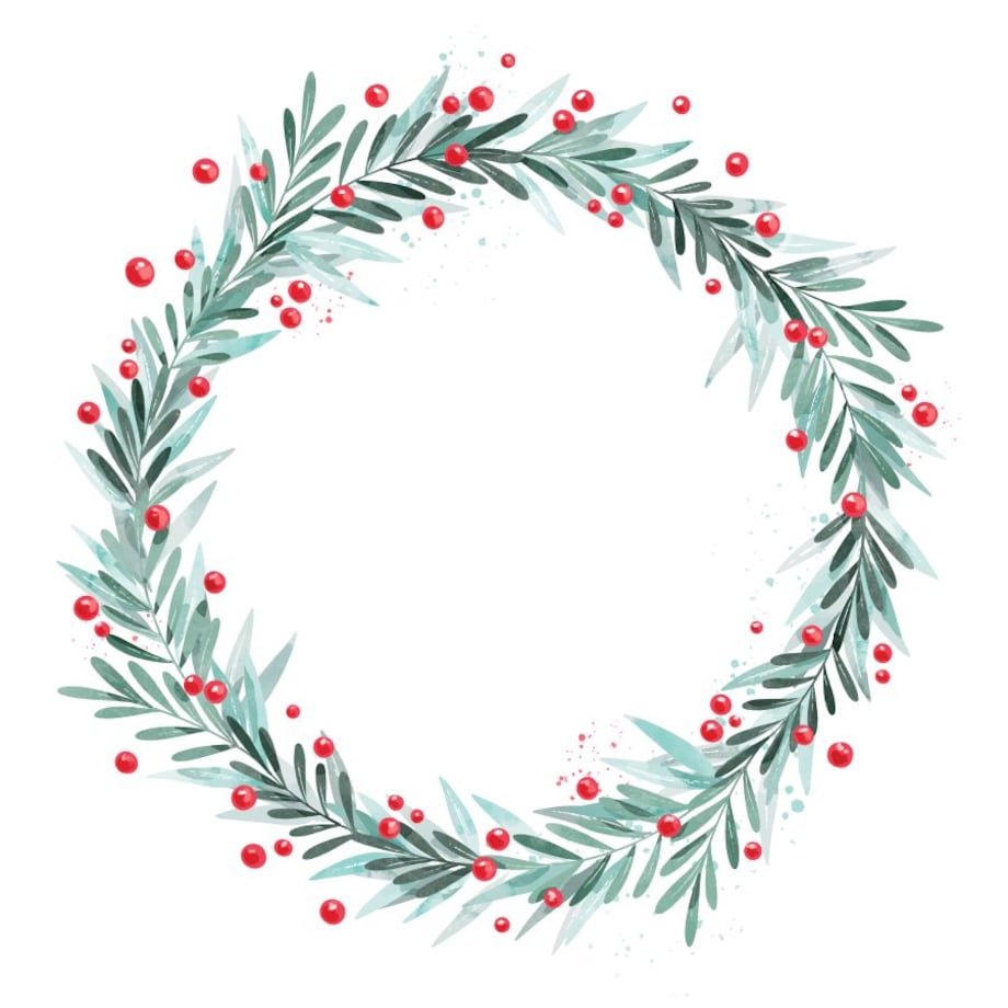 Bieżnik - Świąteczny wieniec - 40x220