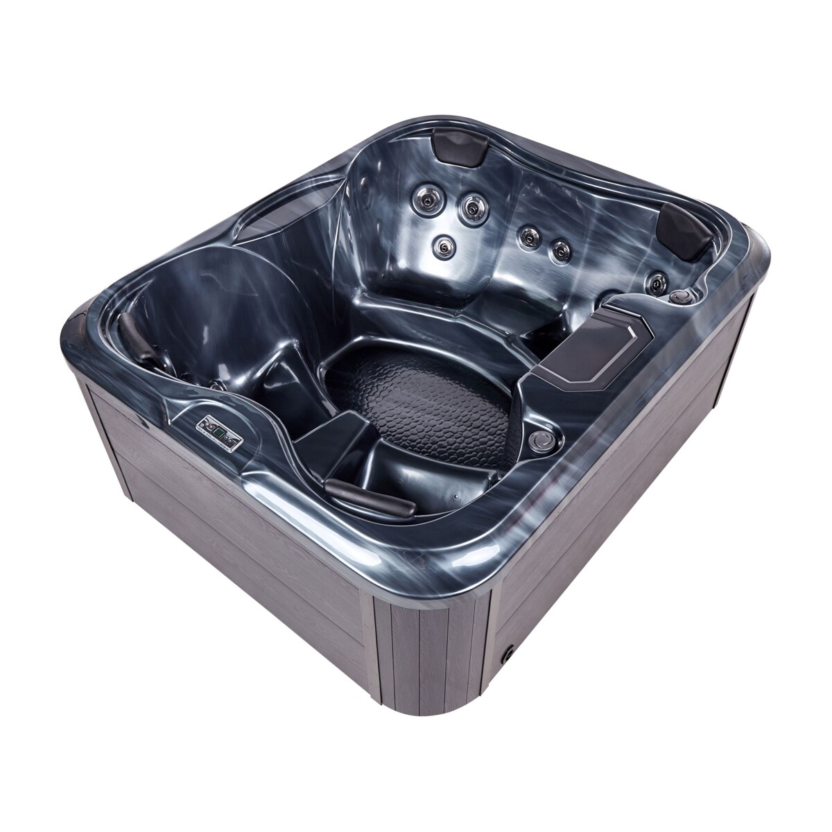 Wanna ogrodowa z hydromasażem szara ARCELIA