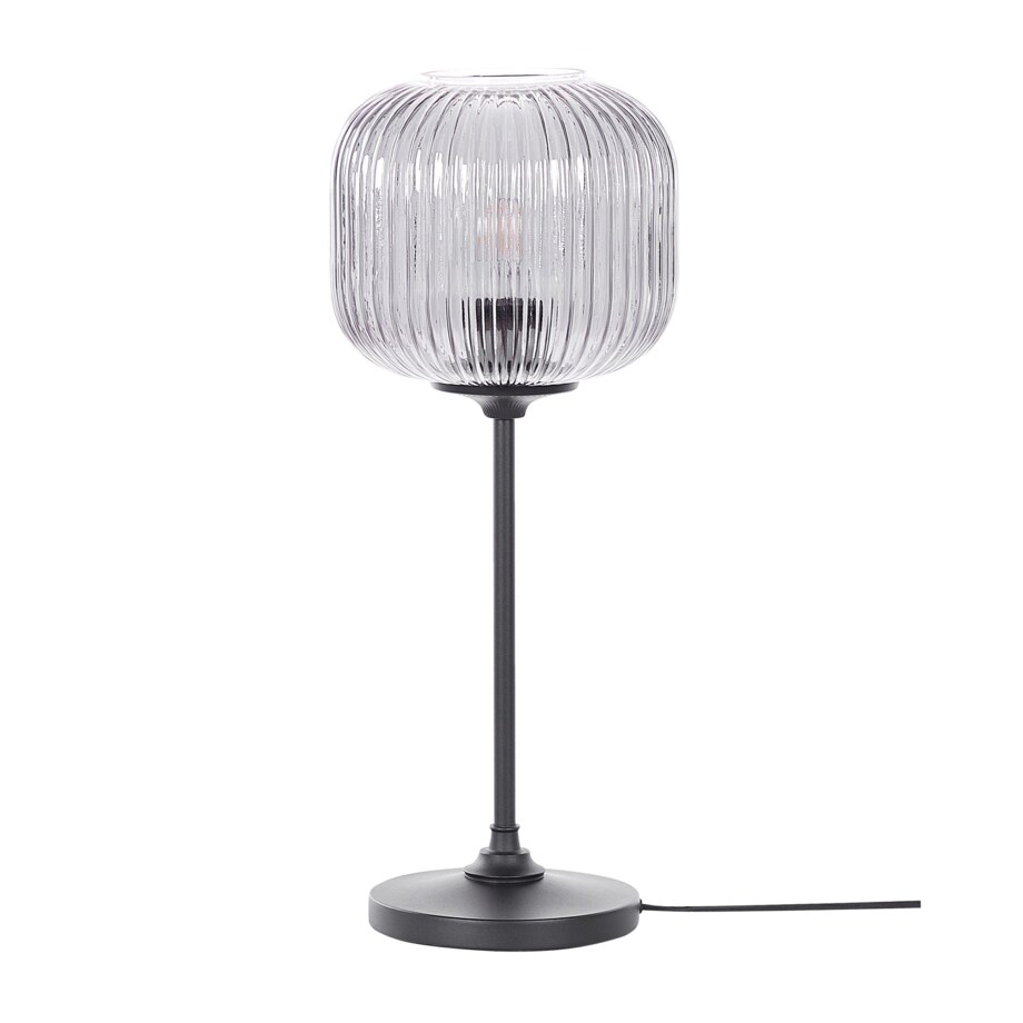 Lampka stołowa metalowa czarna TOSNA