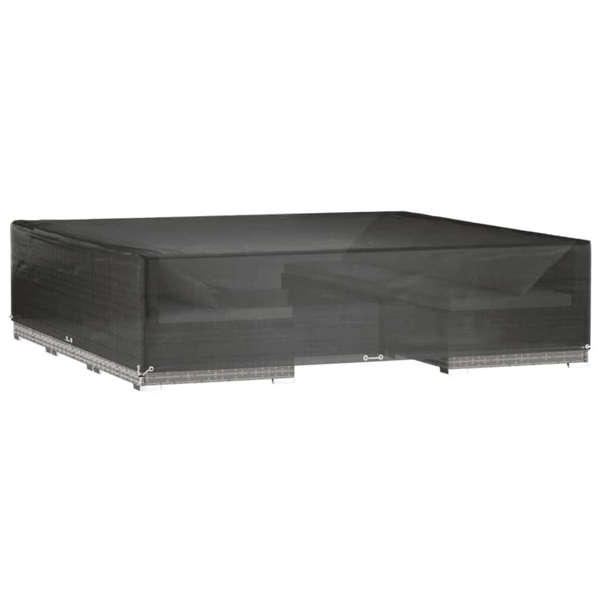 vidaXL Pokrowiec na meble ogrodowe, 16 oczek, 240x240x55 cm, kwadrat