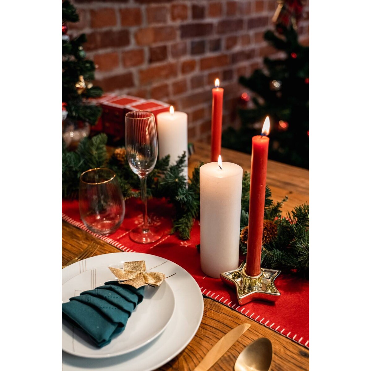 Świecznik świąteczny w kształcie gwiazdy