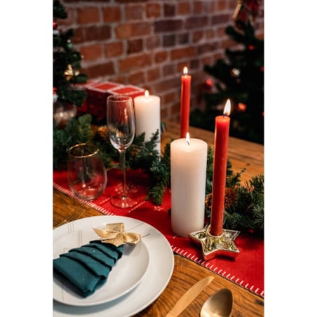 Świecznik świąteczny w kształcie gwiazdy