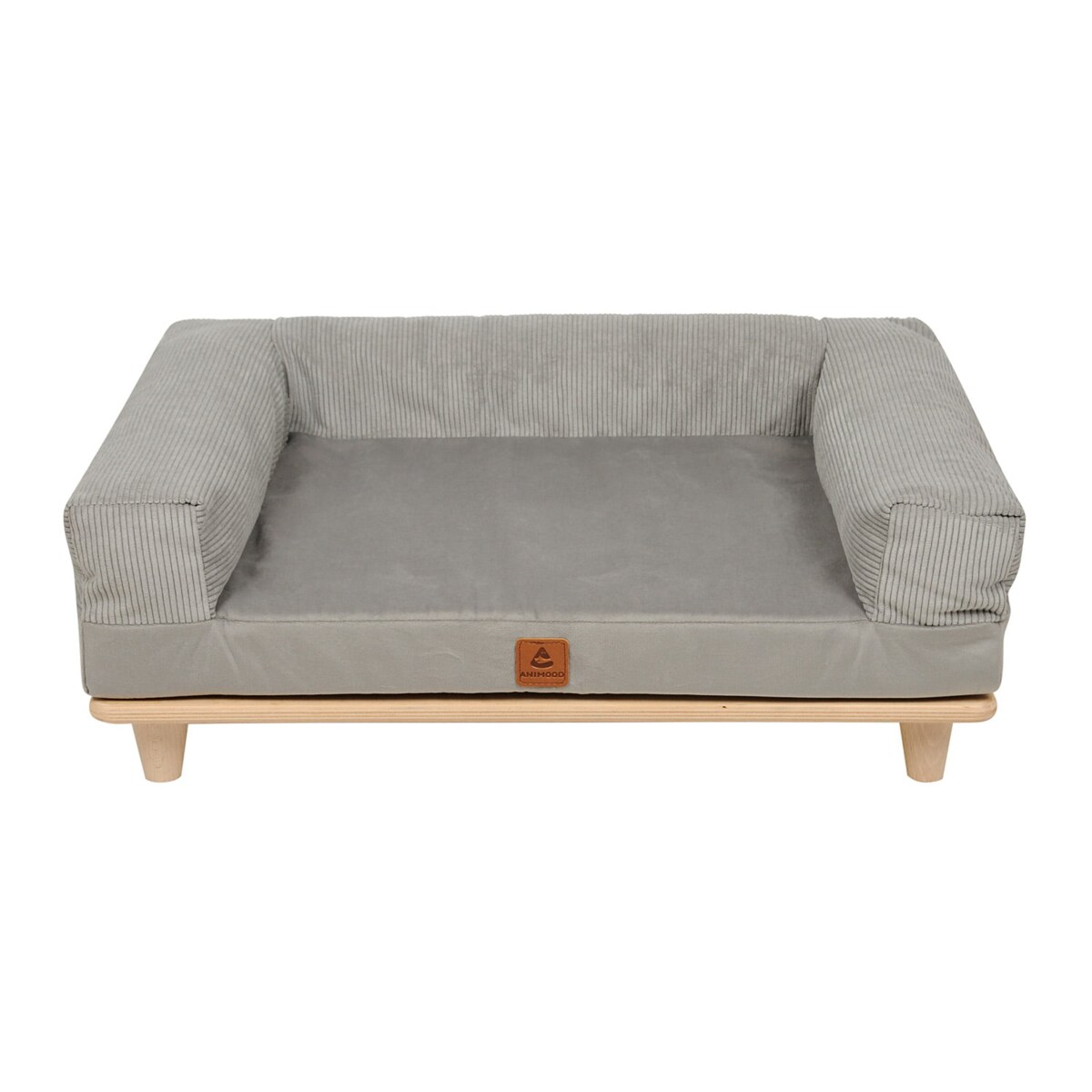 Animood Legowisko sofa Sonya rozmiar: uniwersalny, kolor: szary, materiał: welur/sztruks