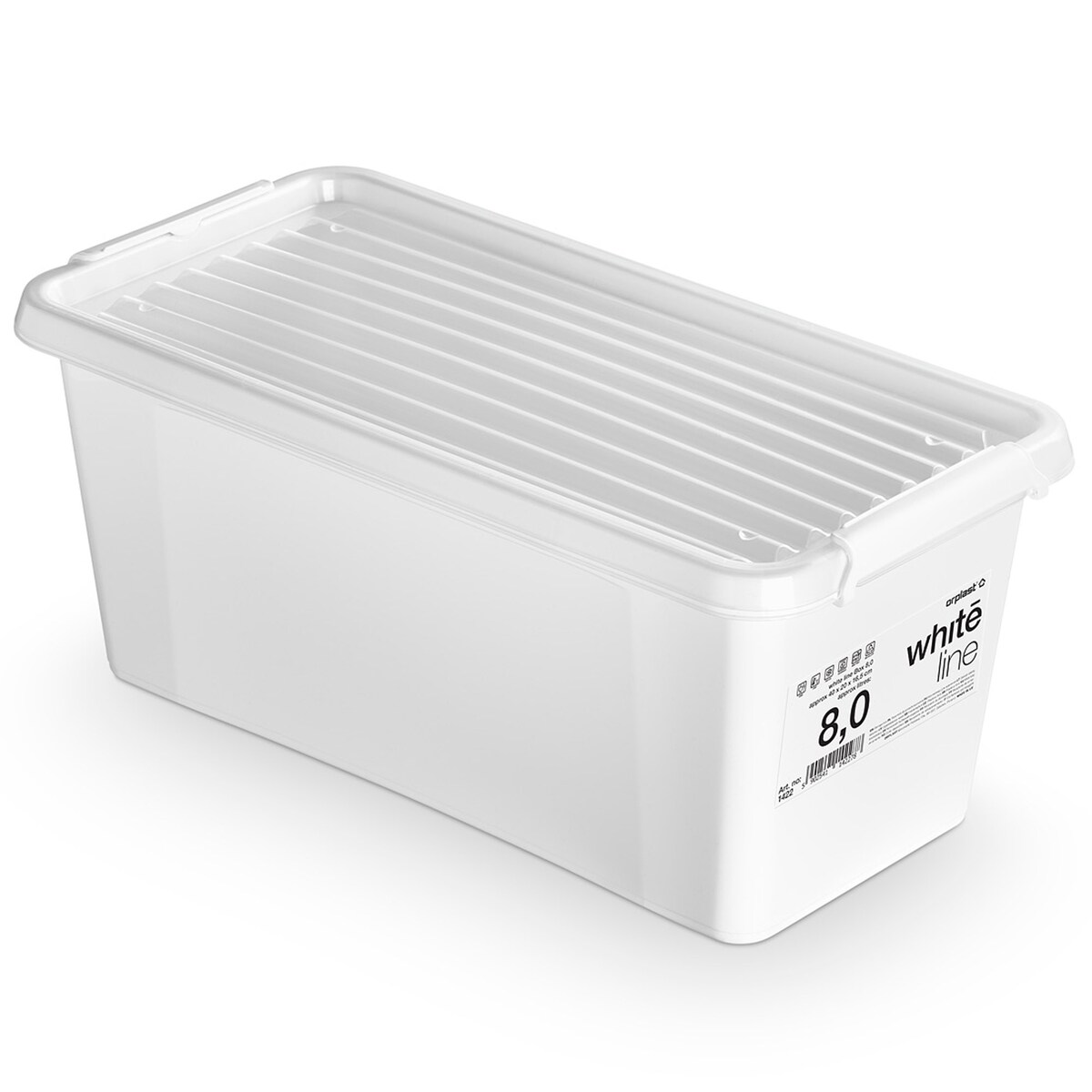 Pojemnik Plastikowy Pudełko Z Pokrywą Do Przechowywania Box Organizer 8L