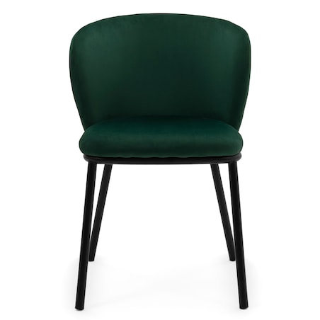 KRZESŁO TAPICEROWANE WELUROWE DO SALONU JADALNI GLAMOUR ZIELONE BARI