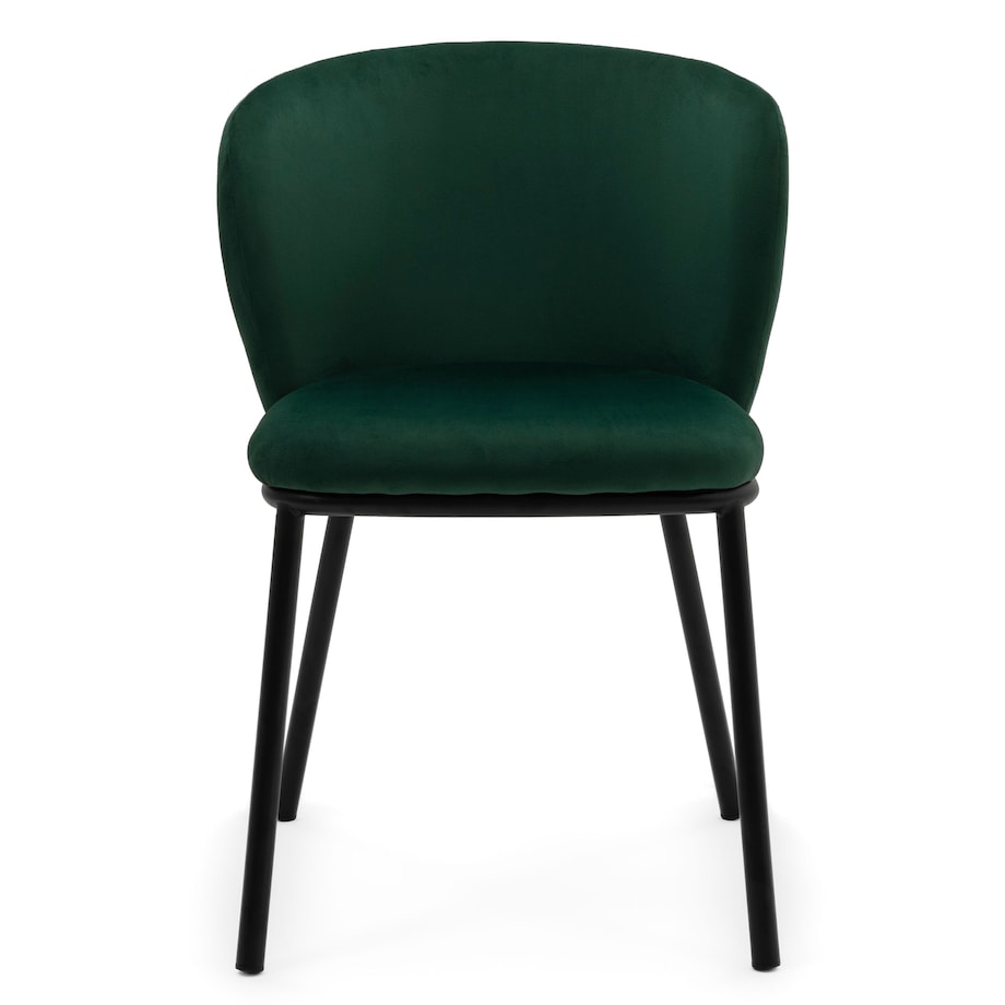 KRZESŁO TAPICEROWANE WELUROWE DO SALONU JADALNI GLAMOUR ZIELONE BARI