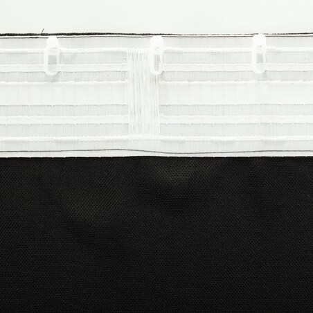 Zasłona BASIC na taśmie marszczącej 140x300cm czarny 1 szt. 140x300 czarny