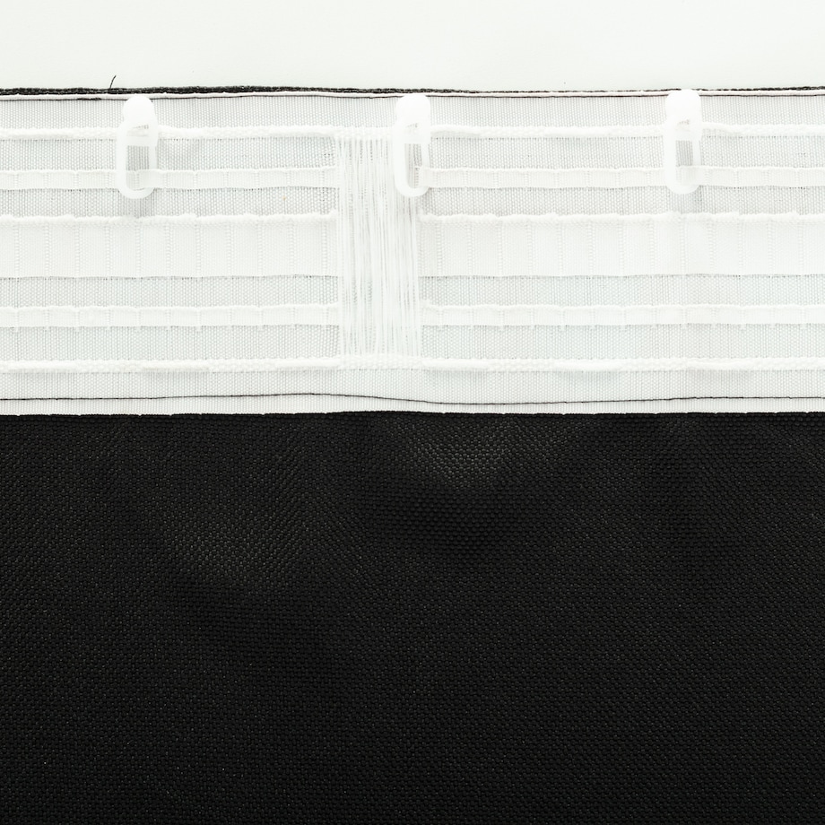 Zasłona BASIC na taśmie marszczącej 140x300cm czarny 1 szt. 140x300 czarny