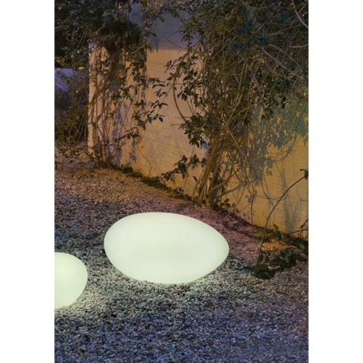 Lampa ogrodowa PETRA LUMPT060OFNW New Garden stone owalna IP65 biała