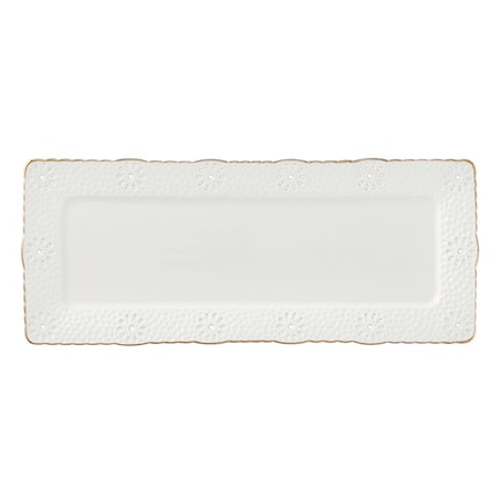 VILLA ITALIA Półmisek prostokątny porcelanowy 31,5 cm x 13 cm LORETTA