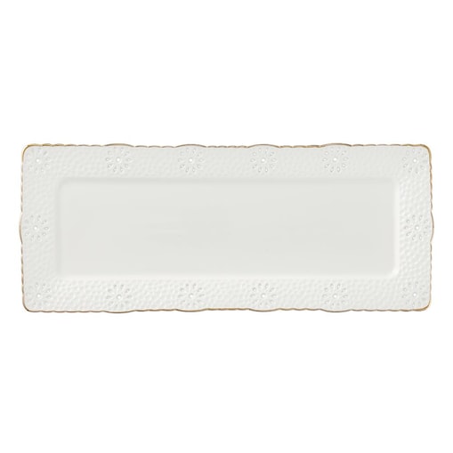 VILLA ITALIA Półmisek prostokątny porcelanowy 31,5 cm x 13 cm LORETTA