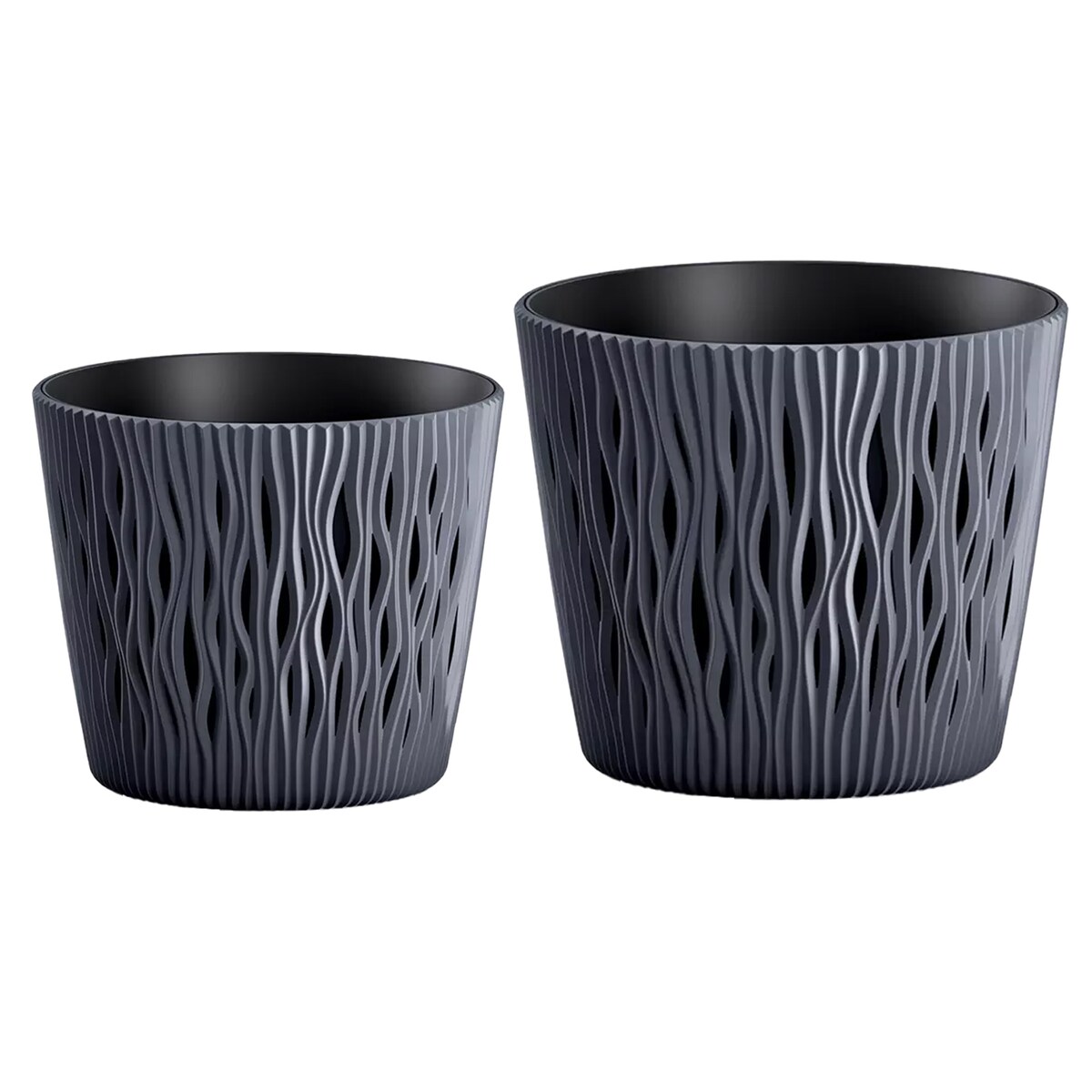 Doniczka Okrągła Osłonka Domowa Kwietnik Zestaw X2